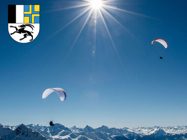 Parapente et fondue pour 2 personnes sur le mont Jakobshorn