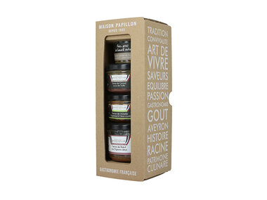 Coffret gourmand de foie gras et terrines fabriqués en Aveyron