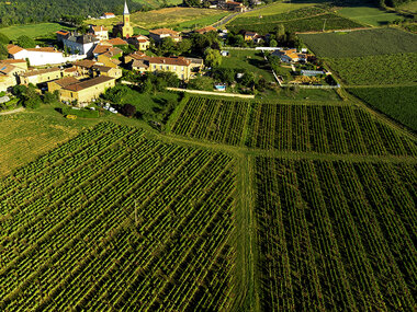 Vol en montgolfière au-dessus du Beaujolais en week-end